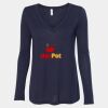 Women's Flowy Long Sleeve V-Neck Tee Thumbnail