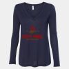 Women's Flowy Long Sleeve V-Neck Tee Thumbnail