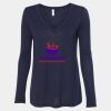 Women's Flowy Long Sleeve V-Neck Tee Thumbnail