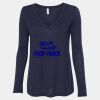 Women's Flowy Long Sleeve V-Neck Tee Thumbnail