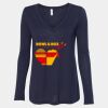 Women's Flowy Long Sleeve V-Neck Tee Thumbnail