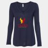 Women's Flowy Long Sleeve V-Neck Tee Thumbnail
