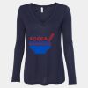 Women's Flowy Long Sleeve V-Neck Tee Thumbnail