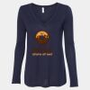 Women's Flowy Long Sleeve V-Neck Tee Thumbnail