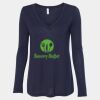 Women's Flowy Long Sleeve V-Neck Tee Thumbnail
