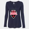 Women's Flowy Long Sleeve V-Neck Tee Thumbnail