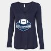 Women's Flowy Long Sleeve V-Neck Tee Thumbnail