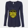 Women's Flowy Long Sleeve V-Neck Tee Thumbnail
