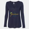 Women's Flowy Long Sleeve V-Neck Tee Thumbnail