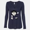 Women's Flowy Long Sleeve V-Neck Tee Thumbnail