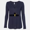 Women's Flowy Long Sleeve V-Neck Tee Thumbnail