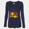 Women's Flowy Long Sleeve V-Neck Tee Thumbnail