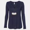 Women's Flowy Long Sleeve V-Neck Tee Thumbnail
