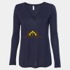Women's Flowy Long Sleeve V-Neck Tee Thumbnail