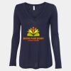 Women's Flowy Long Sleeve V-Neck Tee Thumbnail