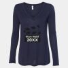 Women's Flowy Long Sleeve V-Neck Tee Thumbnail