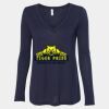 Women's Flowy Long Sleeve V-Neck Tee Thumbnail