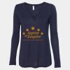 Women's Flowy Long Sleeve V-Neck Tee Thumbnail
