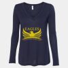 Women's Flowy Long Sleeve V-Neck Tee Thumbnail