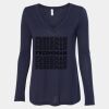 Women's Flowy Long Sleeve V-Neck Tee Thumbnail