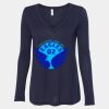Women's Flowy Long Sleeve V-Neck Tee Thumbnail