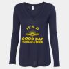 Women's Flowy Long Sleeve V-Neck Tee Thumbnail