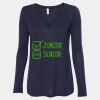 Women's Flowy Long Sleeve V-Neck Tee Thumbnail