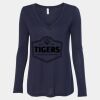 Women's Flowy Long Sleeve V-Neck Tee Thumbnail
