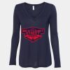 Women's Flowy Long Sleeve V-Neck Tee Thumbnail
