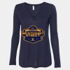 Women's Flowy Long Sleeve V-Neck Tee Thumbnail