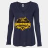 Women's Flowy Long Sleeve V-Neck Tee Thumbnail