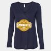 Women's Flowy Long Sleeve V-Neck Tee Thumbnail