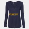 Women's Flowy Long Sleeve V-Neck Tee Thumbnail