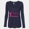 Women's Flowy Long Sleeve V-Neck Tee Thumbnail