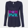 Women's Flowy Long Sleeve V-Neck Tee Thumbnail