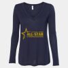 Women's Flowy Long Sleeve V-Neck Tee Thumbnail