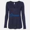 Women's Flowy Long Sleeve V-Neck Tee Thumbnail