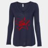 Women's Flowy Long Sleeve V-Neck Tee Thumbnail