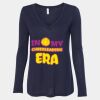 Women's Flowy Long Sleeve V-Neck Tee Thumbnail