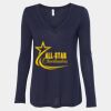 Women's Flowy Long Sleeve V-Neck Tee Thumbnail