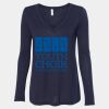 Women's Flowy Long Sleeve V-Neck Tee Thumbnail