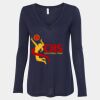 Women's Flowy Long Sleeve V-Neck Tee Thumbnail