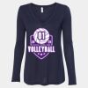 Women's Flowy Long Sleeve V-Neck Tee Thumbnail