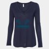 Women's Flowy Long Sleeve V-Neck Tee Thumbnail