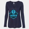 Women's Flowy Long Sleeve V-Neck Tee Thumbnail