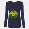 Women's Flowy Long Sleeve V-Neck Tee Thumbnail