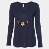 Women's Flowy Long Sleeve V-Neck Tee Thumbnail