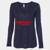 Women's Flowy Long Sleeve V-Neck Tee Thumbnail