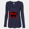 Women's Flowy Long Sleeve V-Neck Tee Thumbnail