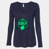 Women's Flowy Long Sleeve V-Neck Tee Thumbnail